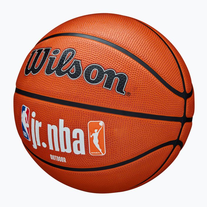 Kinder Basketball Wilson NBA JR Fam Logo Authentic Outdoor braun Größe 5 3