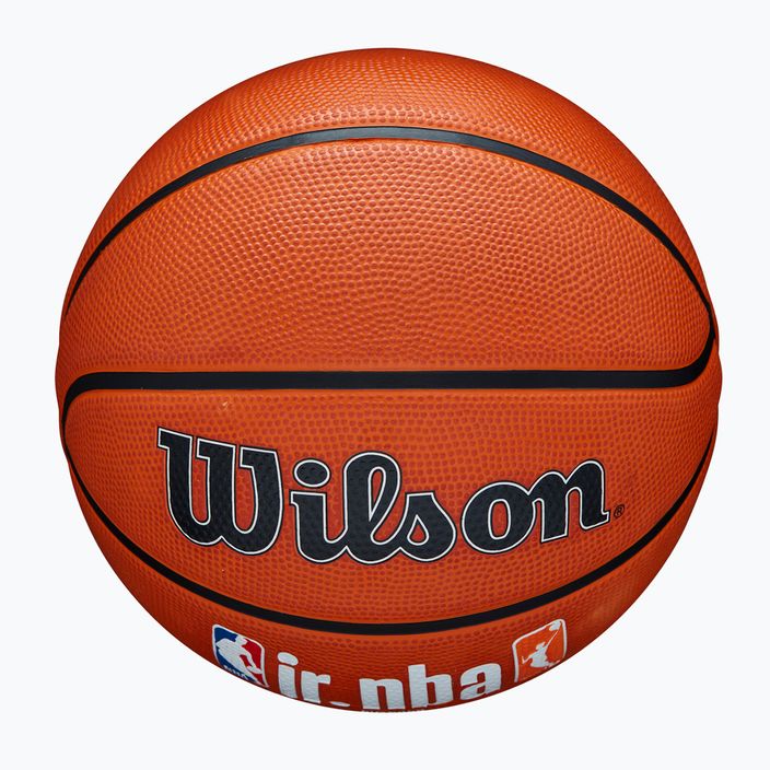 Kinder Basketball Wilson NBA JR Fam Logo Authentic Outdoor braun Größe 5 4