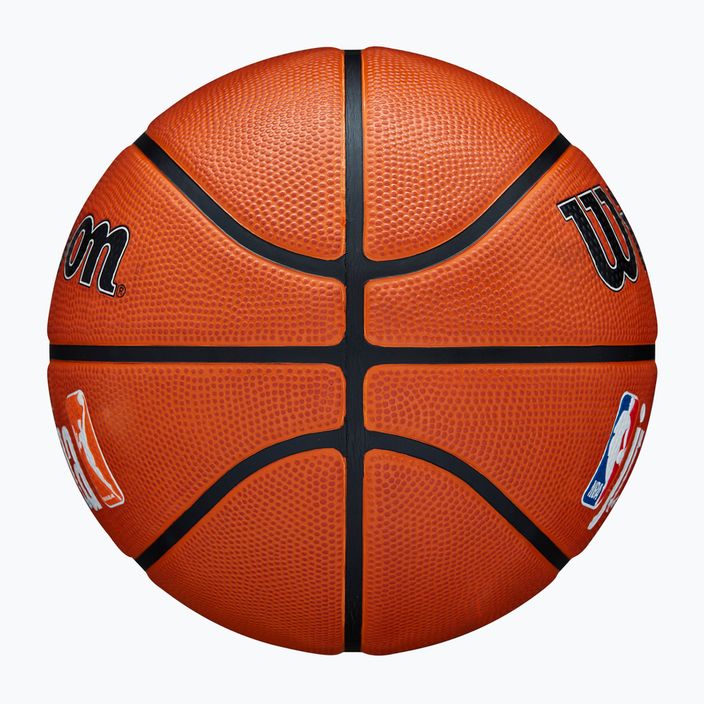 Kinder Basketball Wilson NBA JR Fam Logo Authentic Outdoor braun Größe 5 6