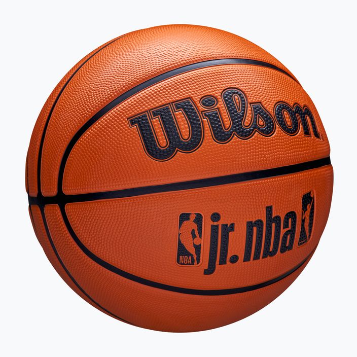Kinder Basketball Wilson NBA JR Drv Fam Logo braun Größe 4 2