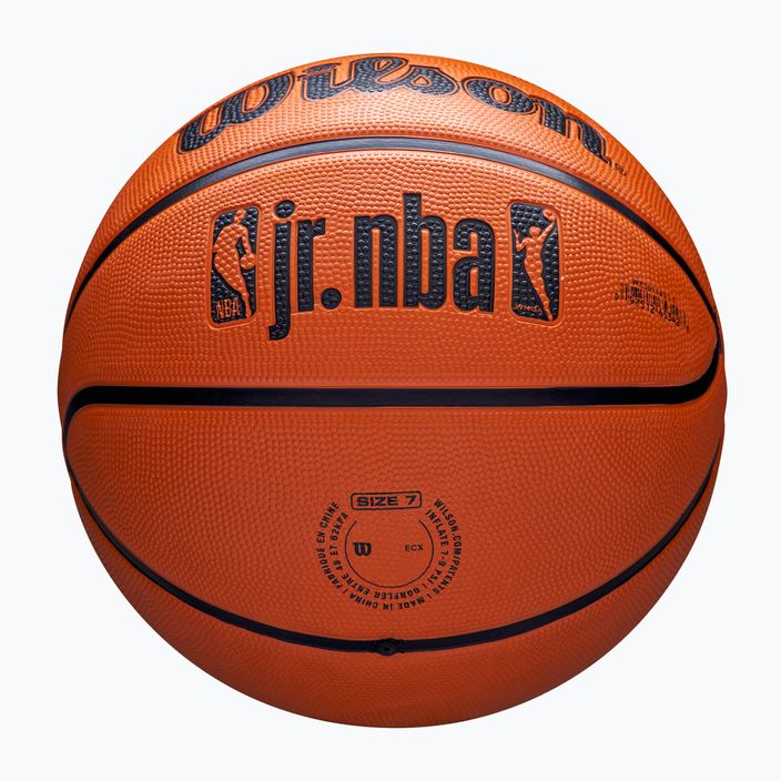 Kinder Basketball Wilson NBA JR Drv Fam Logo braun Größe 4 5