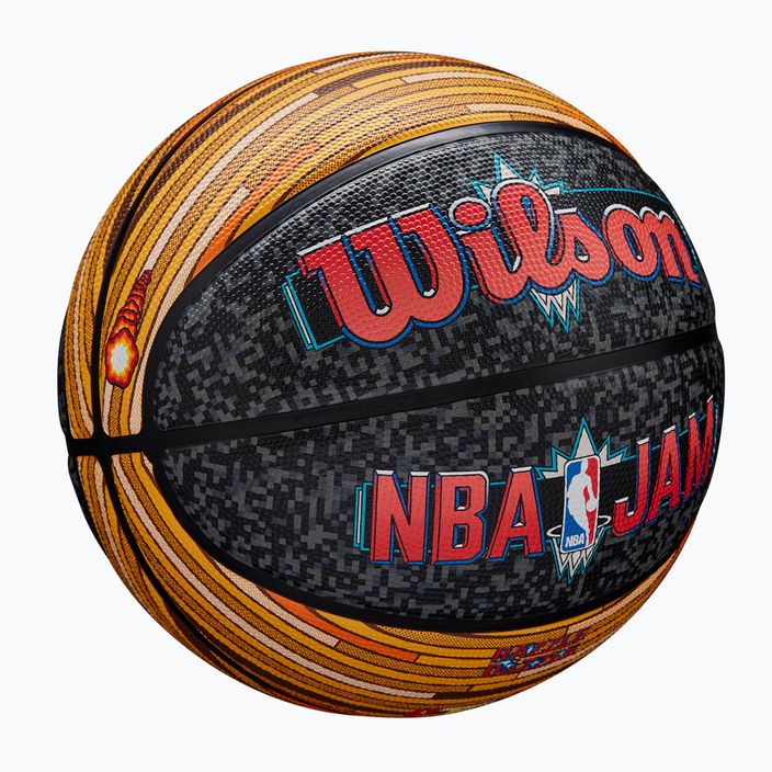 Wilson NBA Jam Outdoor Basketball schwarz/gold Größe 7 2