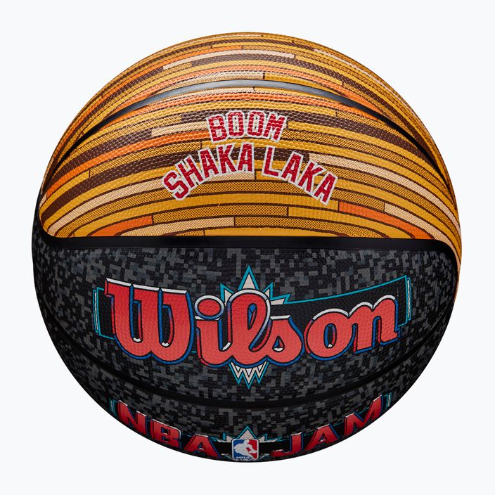 Wilson NBA Jam Outdoor Basketball schwarz/gold Größe 7 4