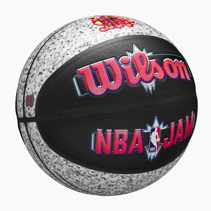 Wilson NBA Jam Indoor Outdoor Basketball schwarz/grau Größe 7 2