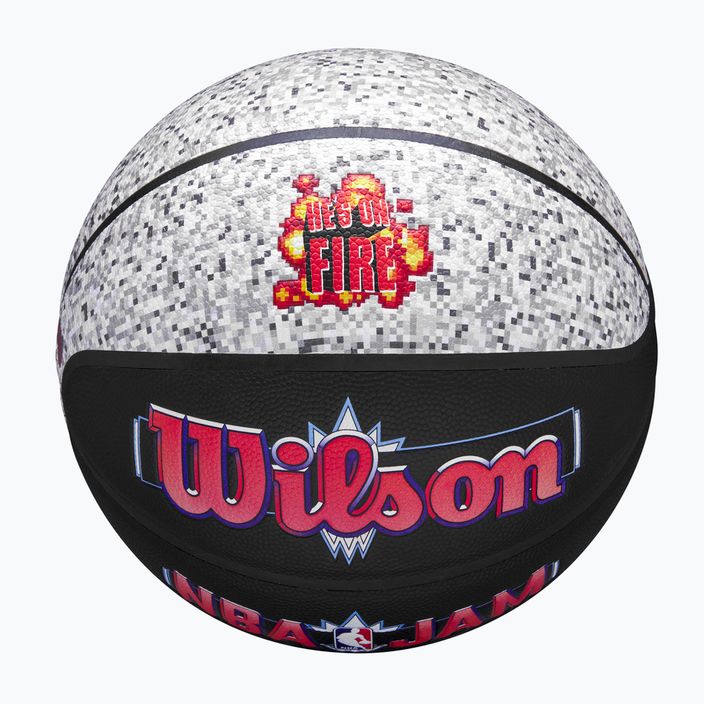 Wilson NBA Jam Indoor Outdoor Basketball schwarz/grau Größe 7 4