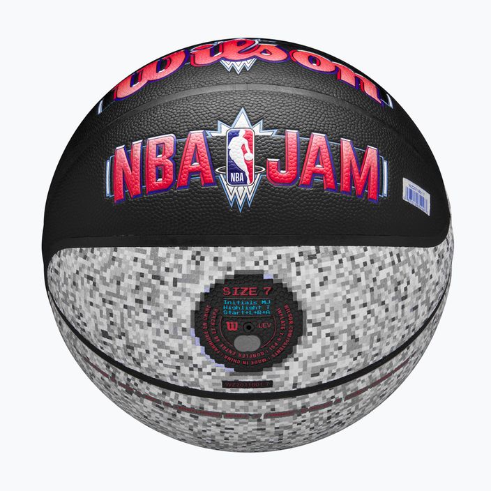 Wilson NBA Jam Indoor Outdoor Basketball schwarz/grau Größe 7 5
