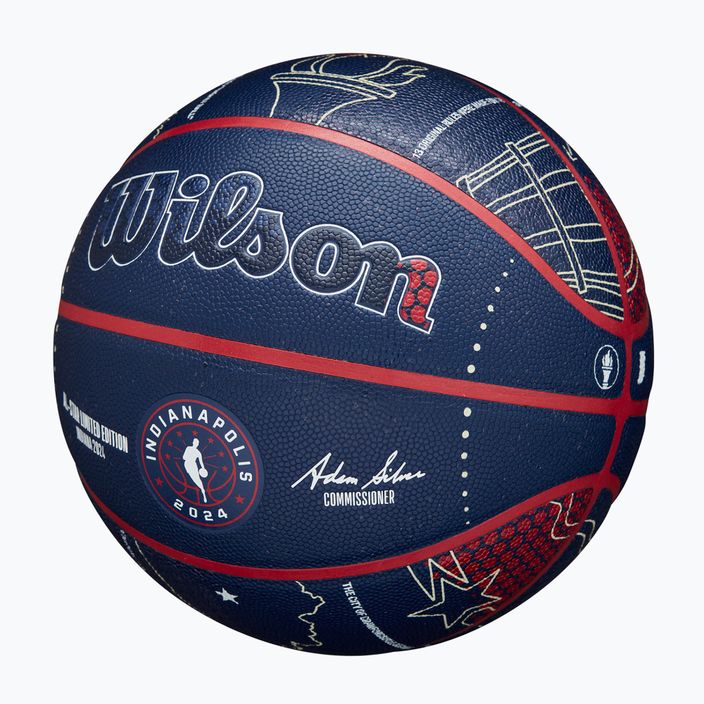 Wilson 2024 NBA All Star Collector Basketball + Box braun Größe 7 3