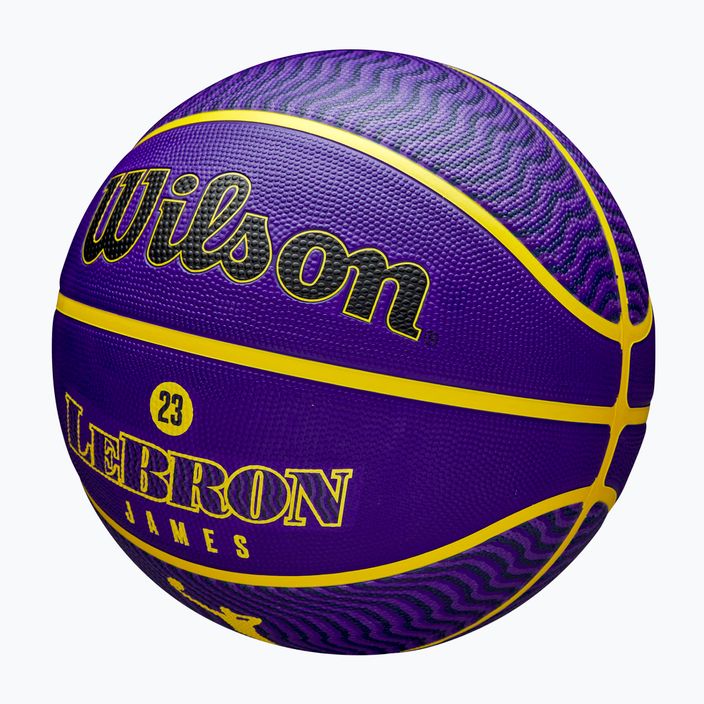 Wilson NBA Spieler Icon Outdoor Basketball Lebron blau Größe 7 3