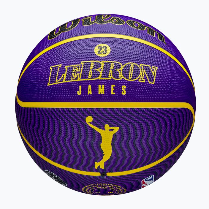 Wilson NBA Spieler Icon Outdoor Basketball Lebron blau Größe 7 7