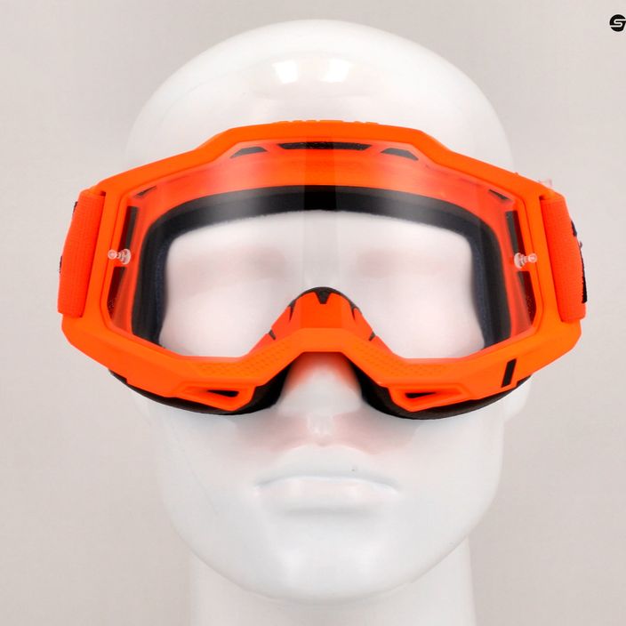 100% Accuri 2 neon/orange/klar Fahrradbrille 7