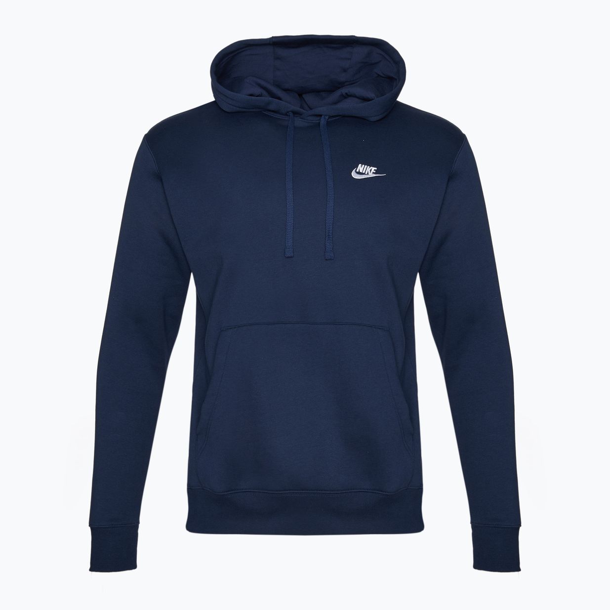 Nike Sportswear Club Fleece-Kapuzenpullover für Männer Mitternachtsmarine/Mitternachtsmarine/Weiß