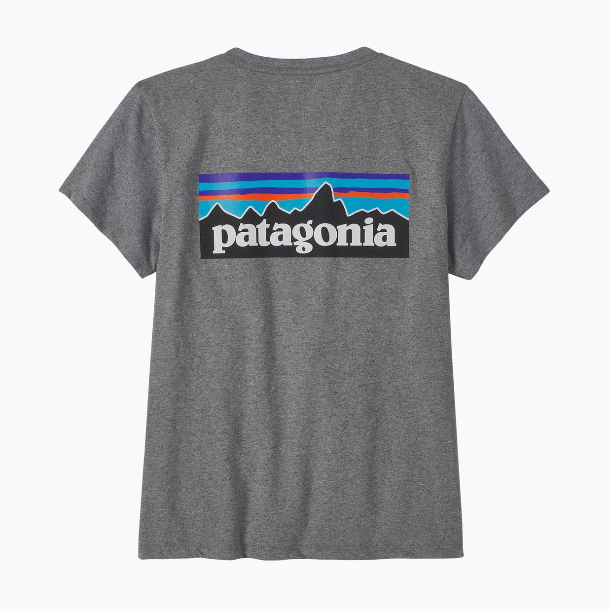 Damen Patagonia P-6 Logo Responsibili-Tee kiesiges Heidekraut Trekking-T-Shirt 5