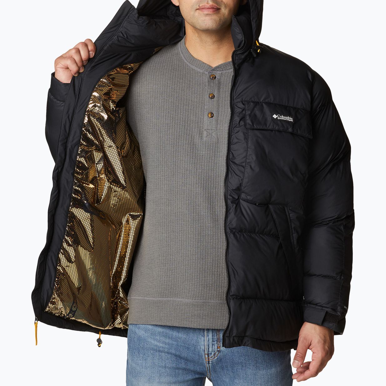 Columbia Ballistic Ridge Oversized schwarze Herren Daunenjacke 5