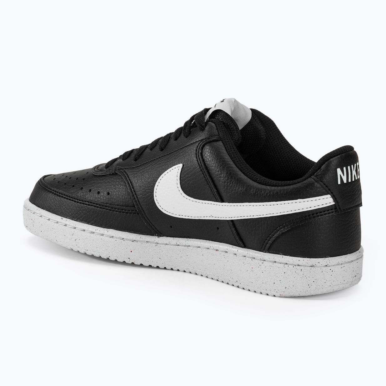 Herren Nike Court Vision Low Next Nature Schwarz/Weiß/Schwarz Schuhe 3