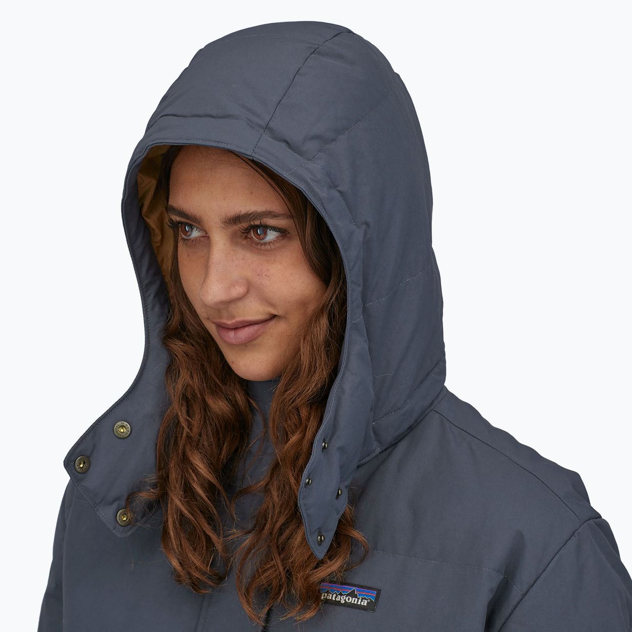 Daunenmantel Damen Patagonia Downdrift Paarka smolder blue 3