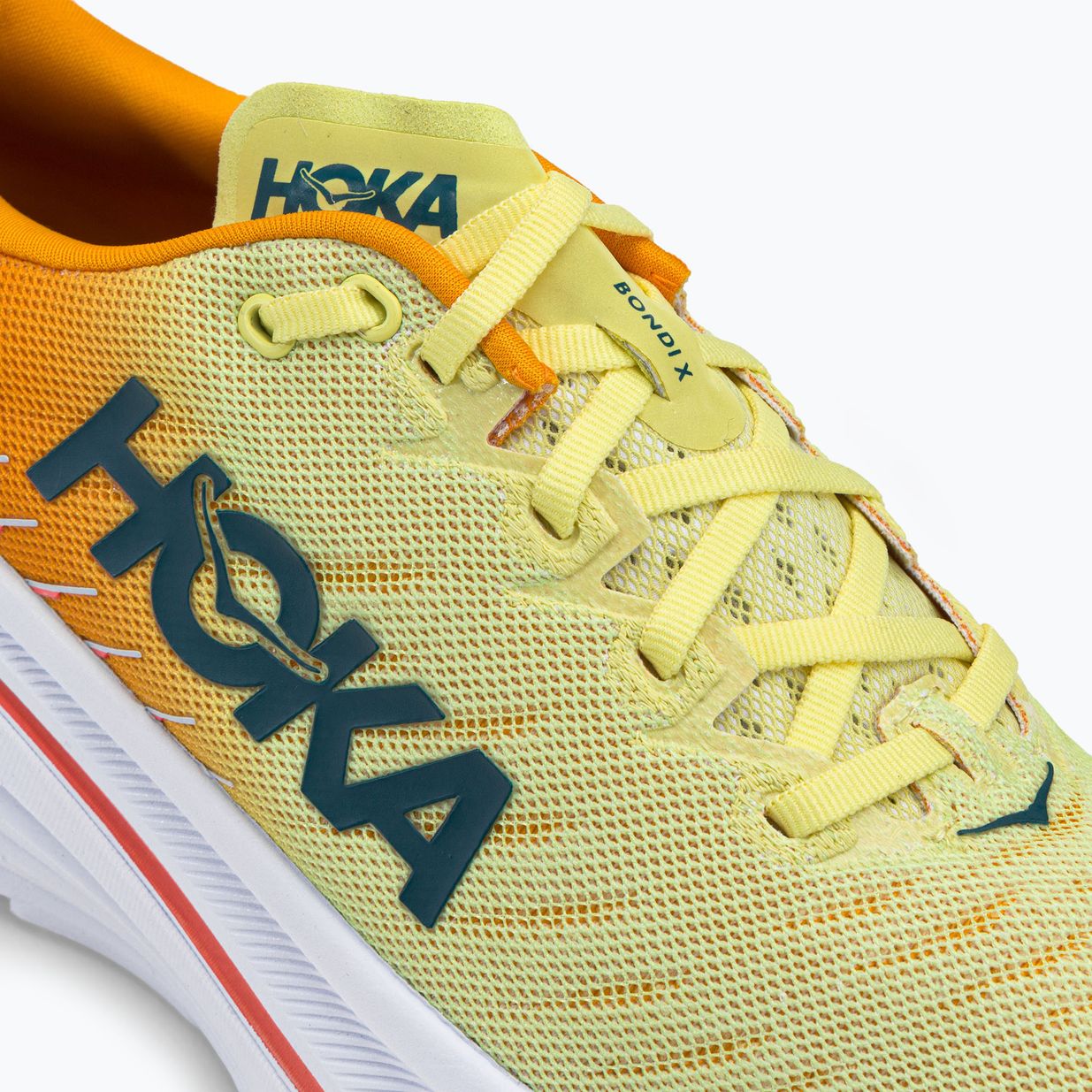 HOKA Bondi X Herren Laufschuhe weiß und gelb 1113512-WEPR 9