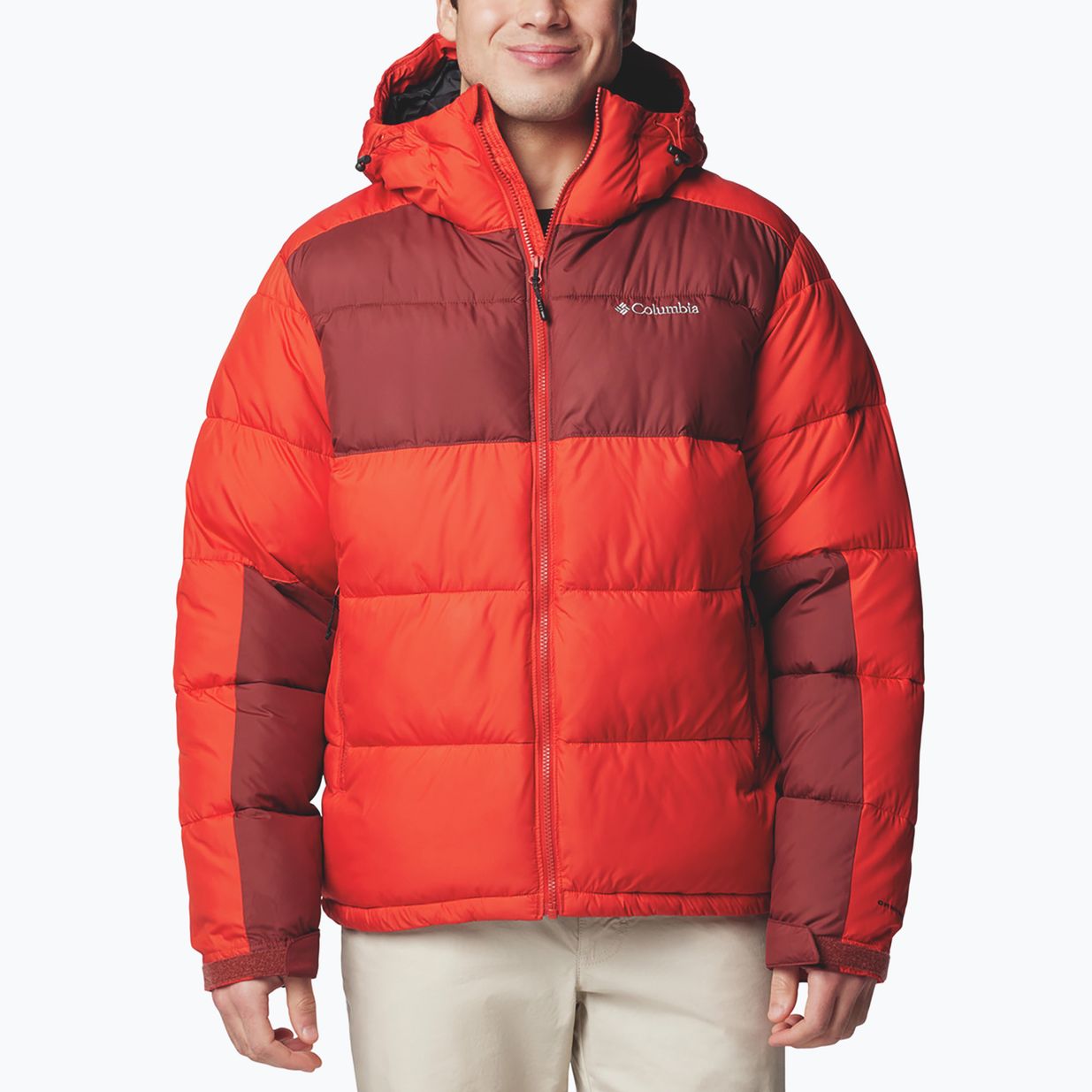 Columbia Pike Lake II Herren Daunenjacke mit Kapuze segelrot/gewürzt 5