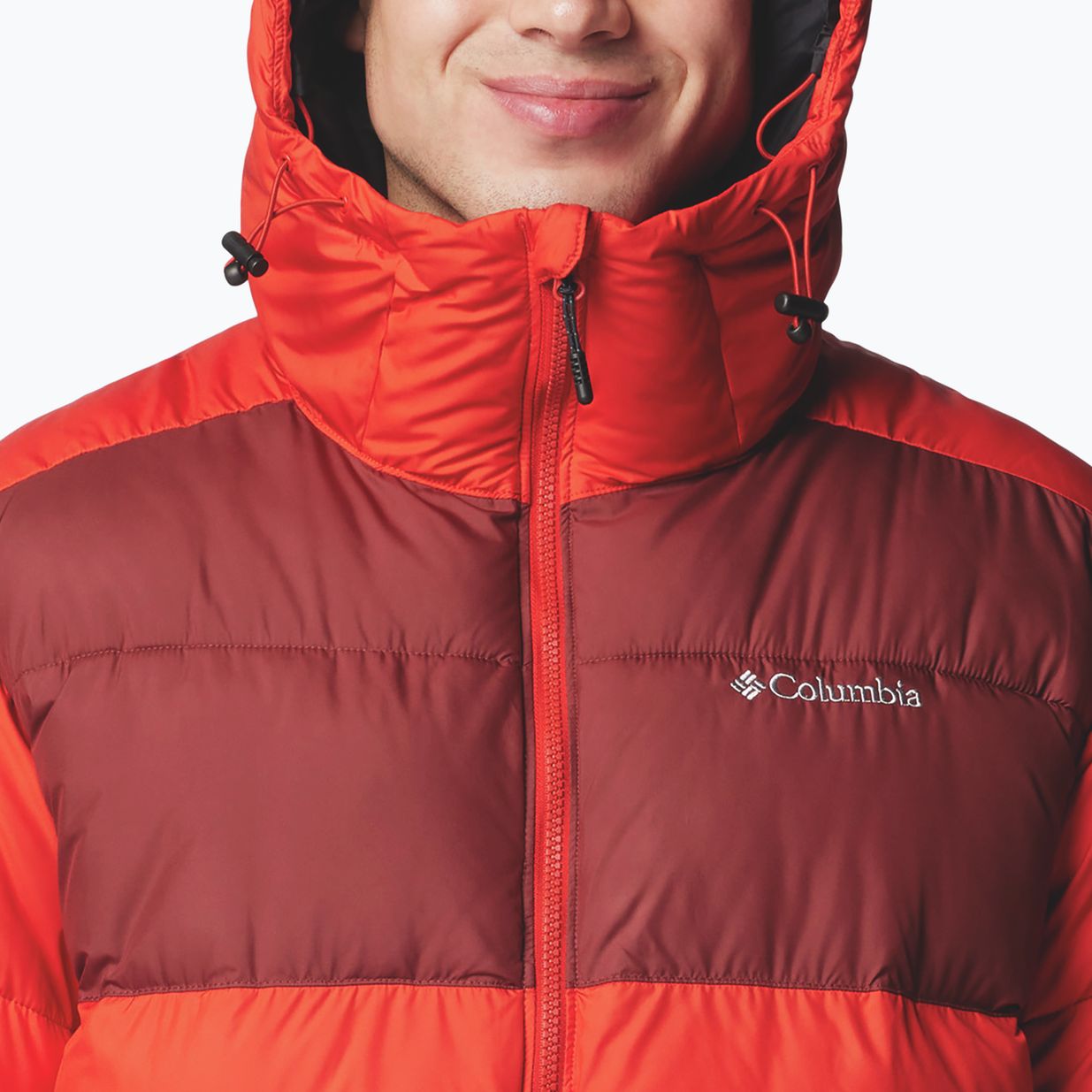 Columbia Pike Lake II Herren Daunenjacke mit Kapuze segelrot/gewürzt 6