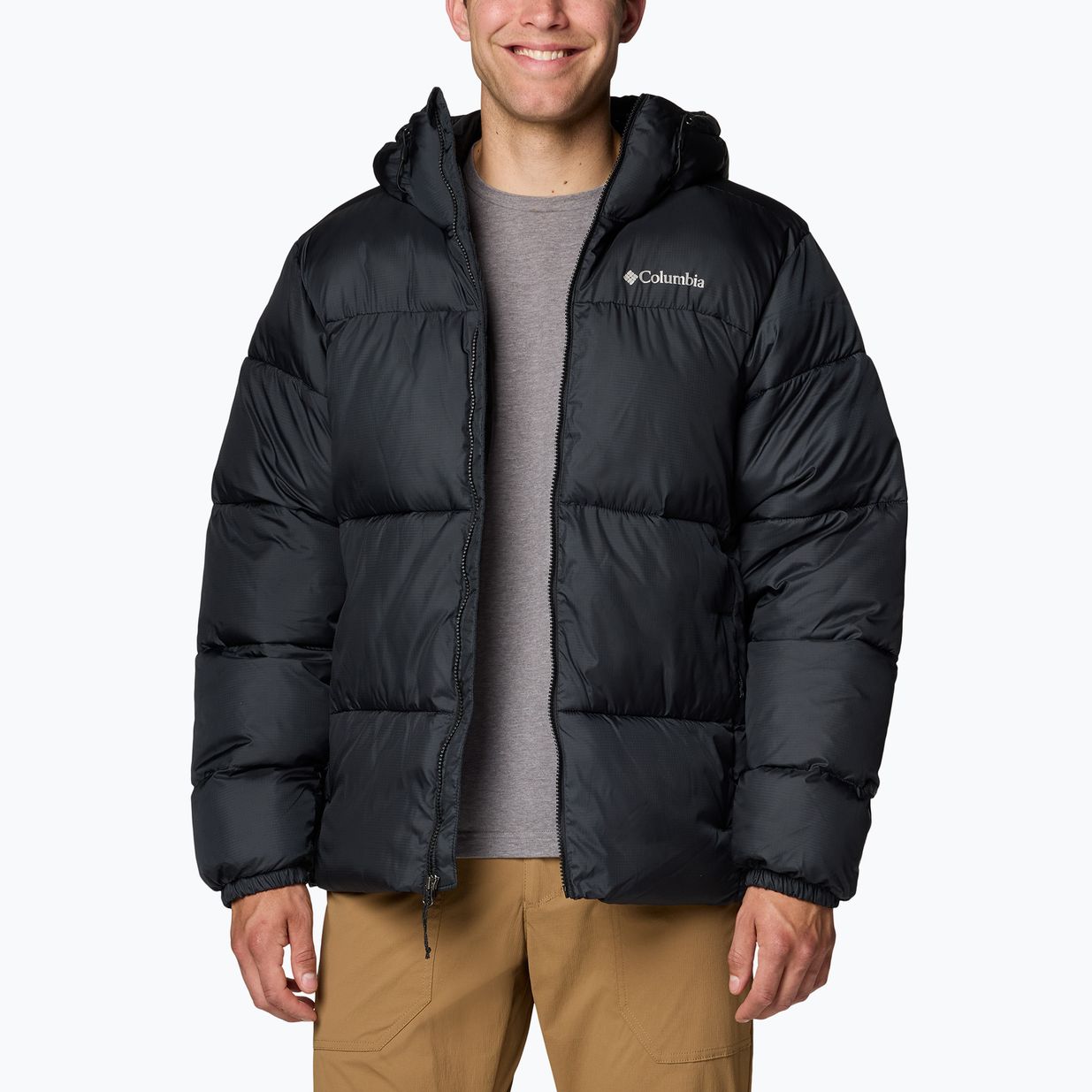 Herren Columbia Puffect II Daunenjacke mit Kapuze schwarz 3