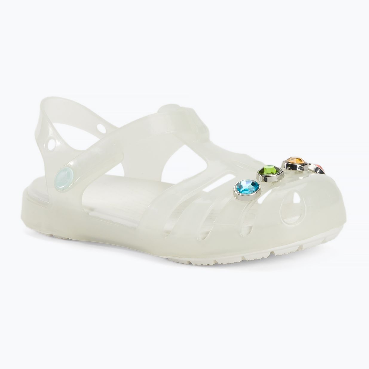 Crocs Isabella Charm Kleinkind Sandalen weiß