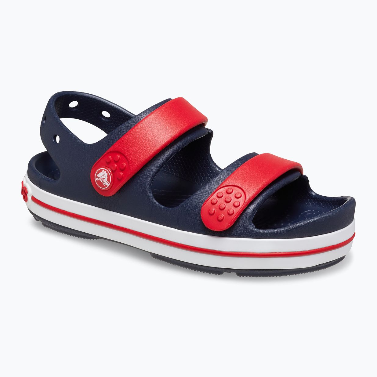 Crocs Crocband Cruiser Kinder Sandalen navy/varsity rot 8