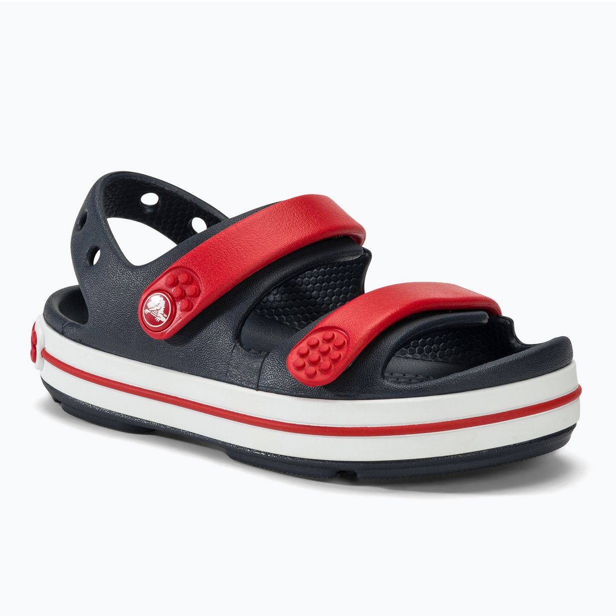 Crocs Crocband Cruiser Kinder Sandalen navy/varsity rot