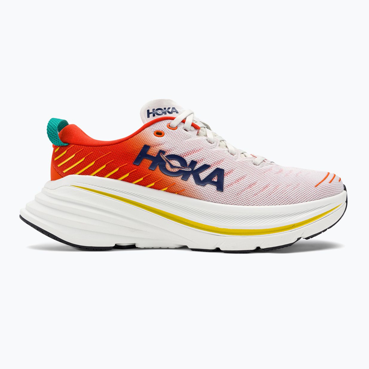 HOKA Bondi X blanc de blanc/flame Herren Laufschuhe 2