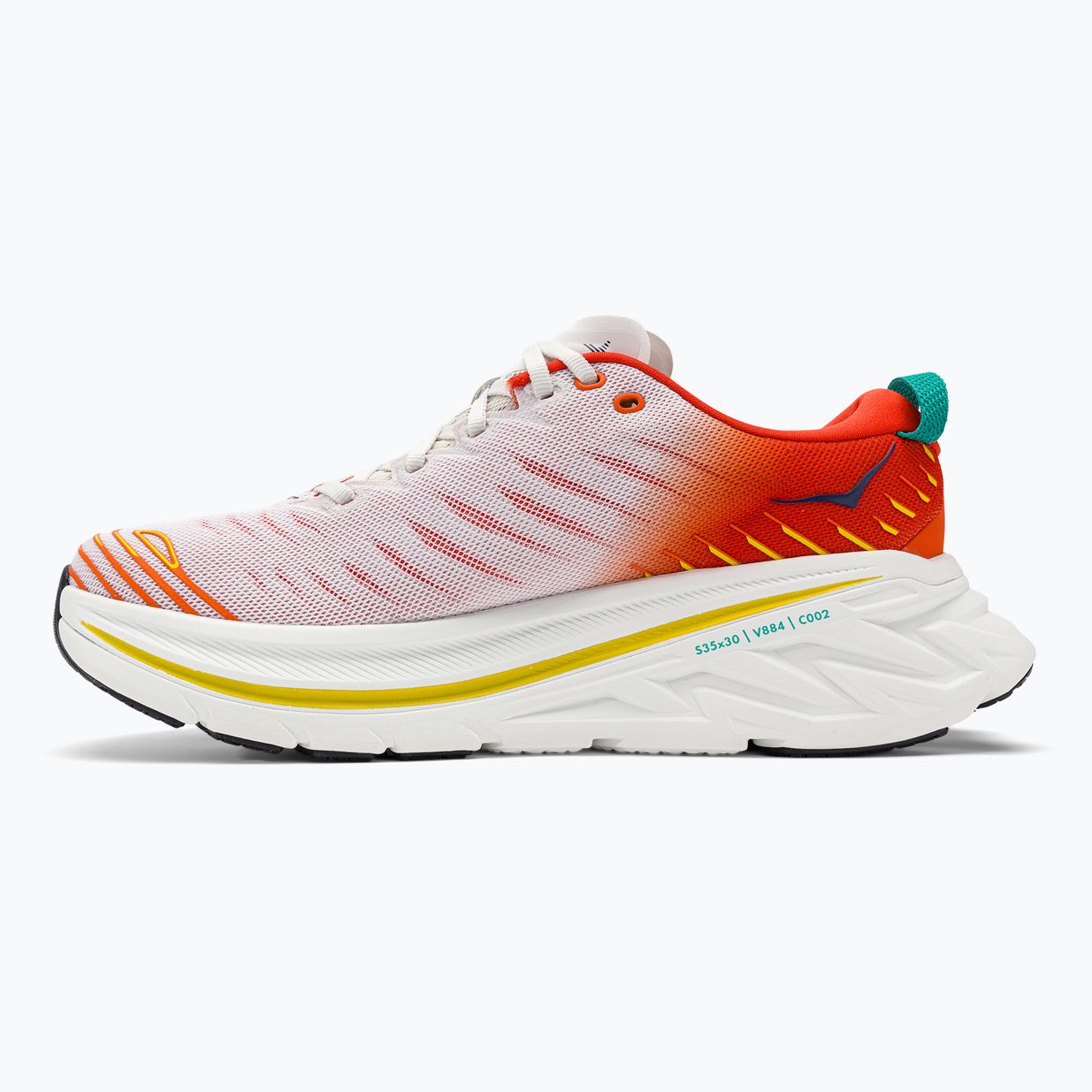 HOKA Bondi X blanc de blanc/flame Herren Laufschuhe 3