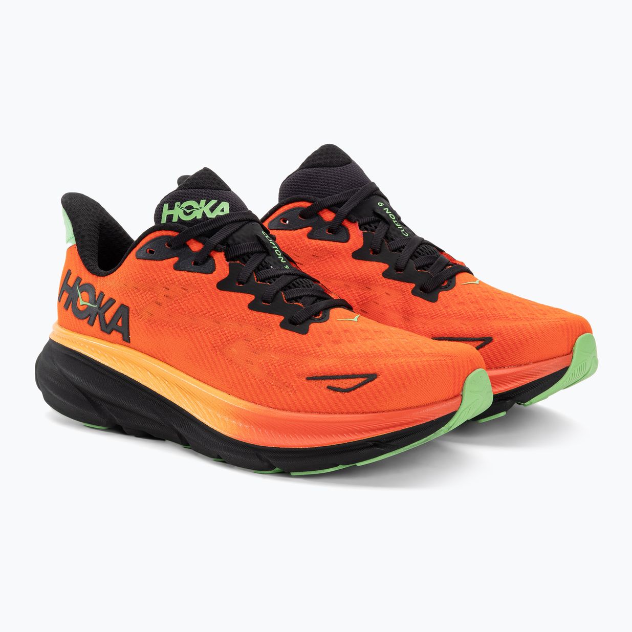 Herren Laufschuhe HOKA Clifton 9 flamme/vibrant orange 4