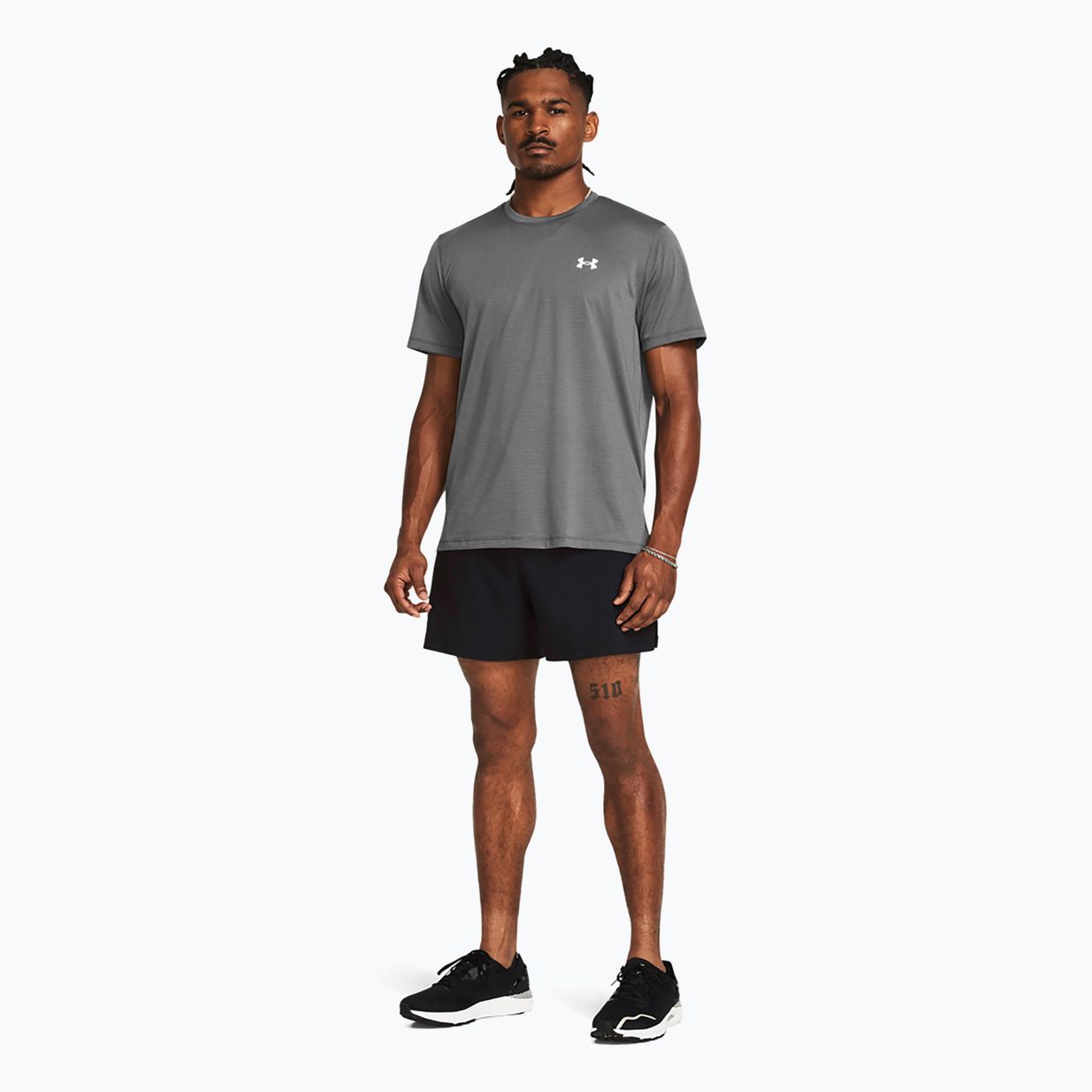 Herren Under Armour Lanch 5" Laufshorts Ungefüttert schwarz / schwarz / reflektierend 2