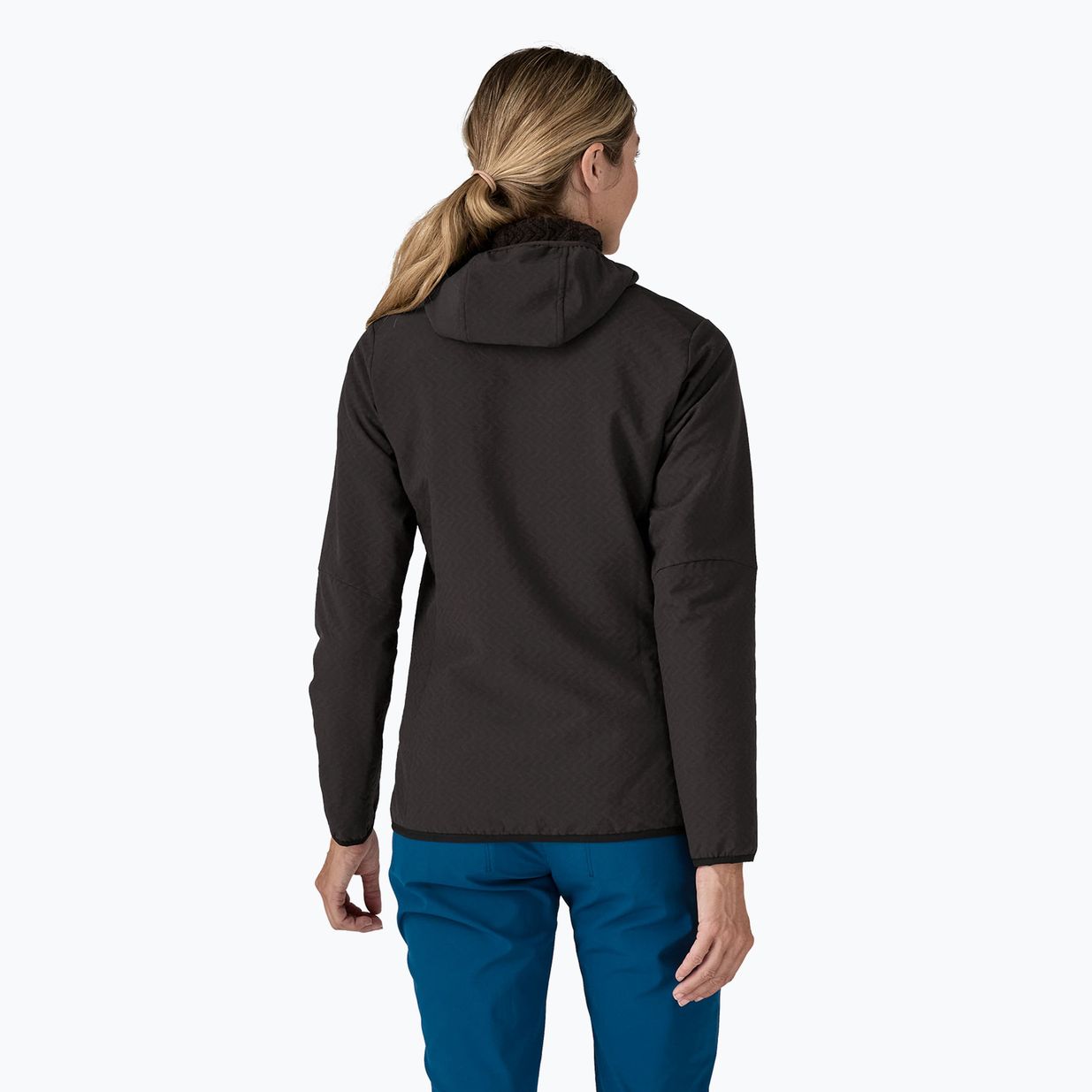 Damen Softshelljacke Patagonia R2 CrossStrata Hoody schwarz 2