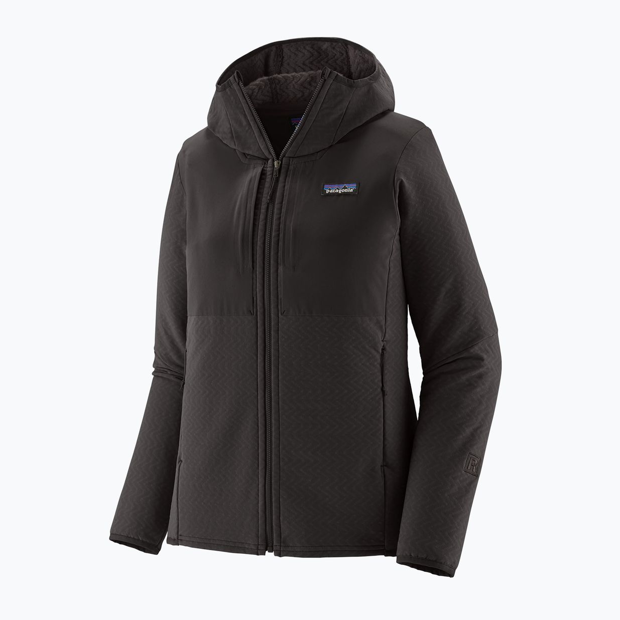 Damen Softshelljacke Patagonia R2 CrossStrata Hoody schwarz 3