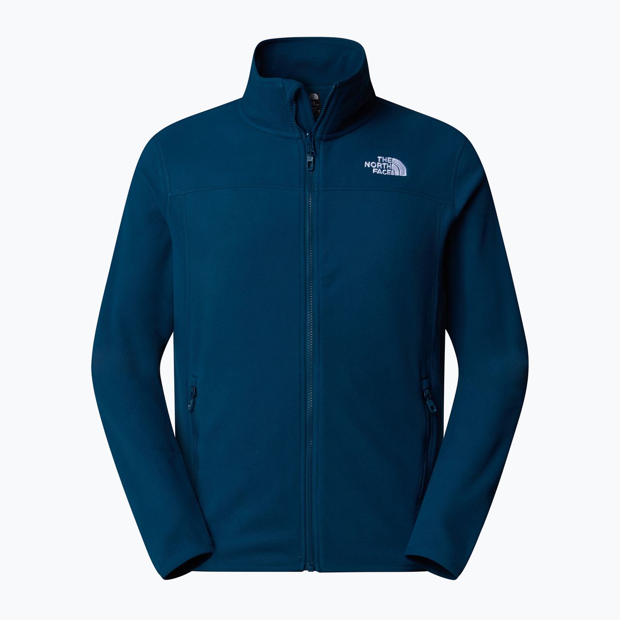 Herren The North Face 100 Glacier Full Zip Sweatshirt Mitternacht petrol