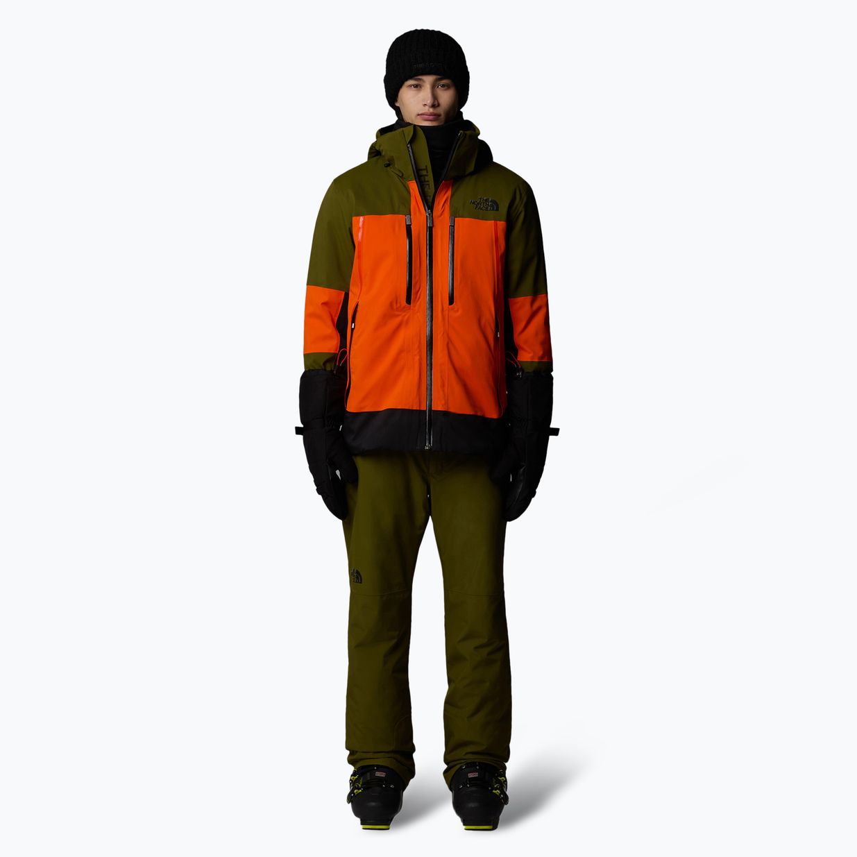 Herren Skijacke The North Face Snowsquall orange/forest olive 2