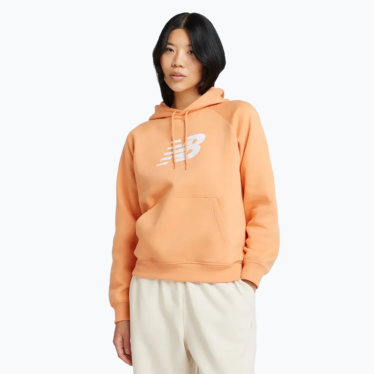 New Balance Damen Fleece Hoodie braun