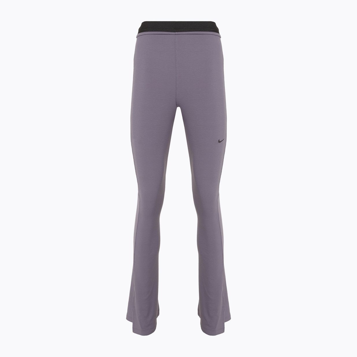 Damen-Leggings Nike Sportswear Chill Knit Mini-Rib Flared daybreak/schwarz