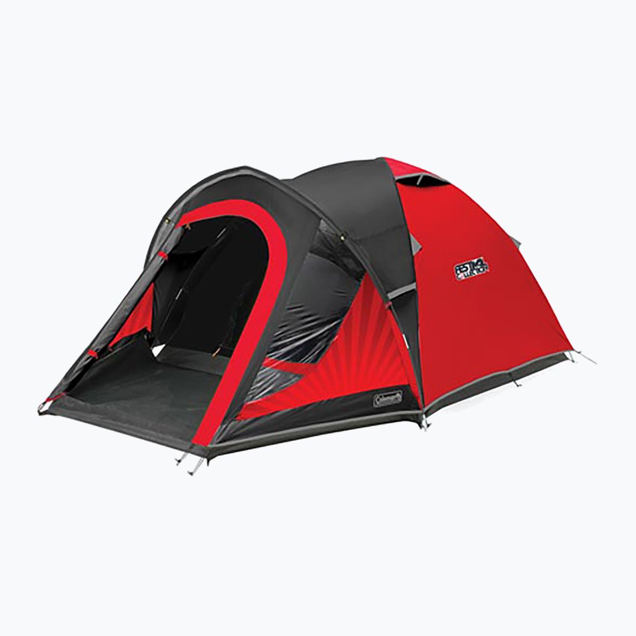 Coleman The Blackout 4 Person Camping Zelt schwarz/rot 2000032322