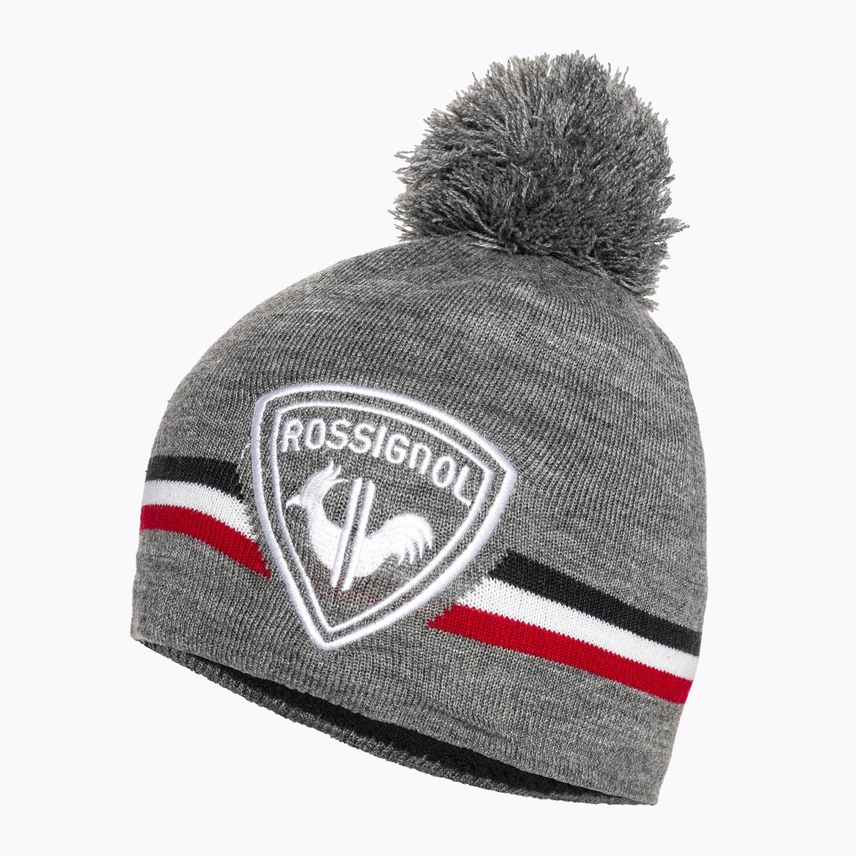 Rossignol Rooster Pompon Herren Wintermütze heidegrau 3