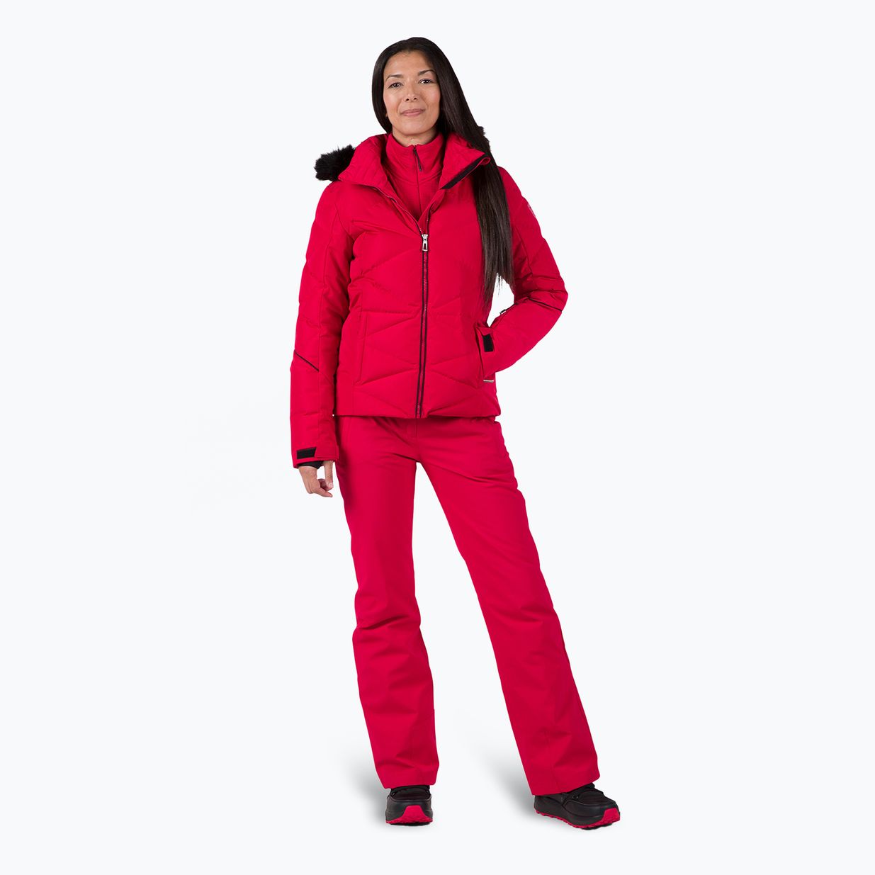 Skijacke Damen Rossignol Staci Pearly Jkt ruby red 2