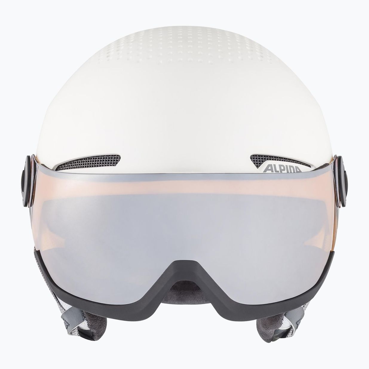 Skihelm Alpina Arber Visor Q Lite white matt 10