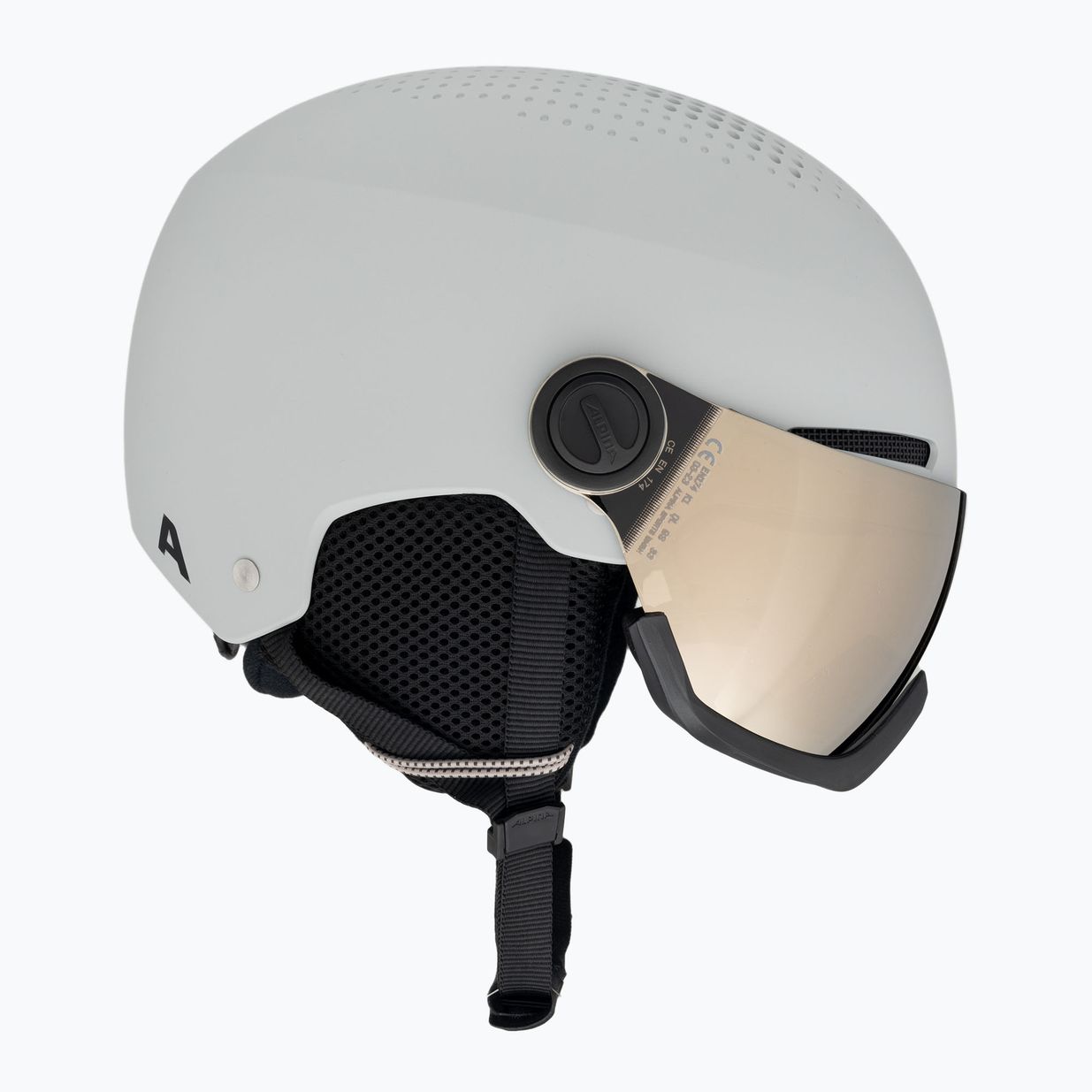 Skihelm Alpina Arber Visor Q Lite grau matt 4