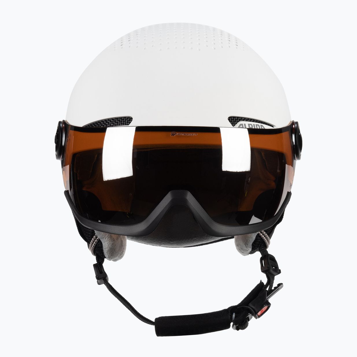 Skihelm Alpina Arber Visor Q Lite white matt 2