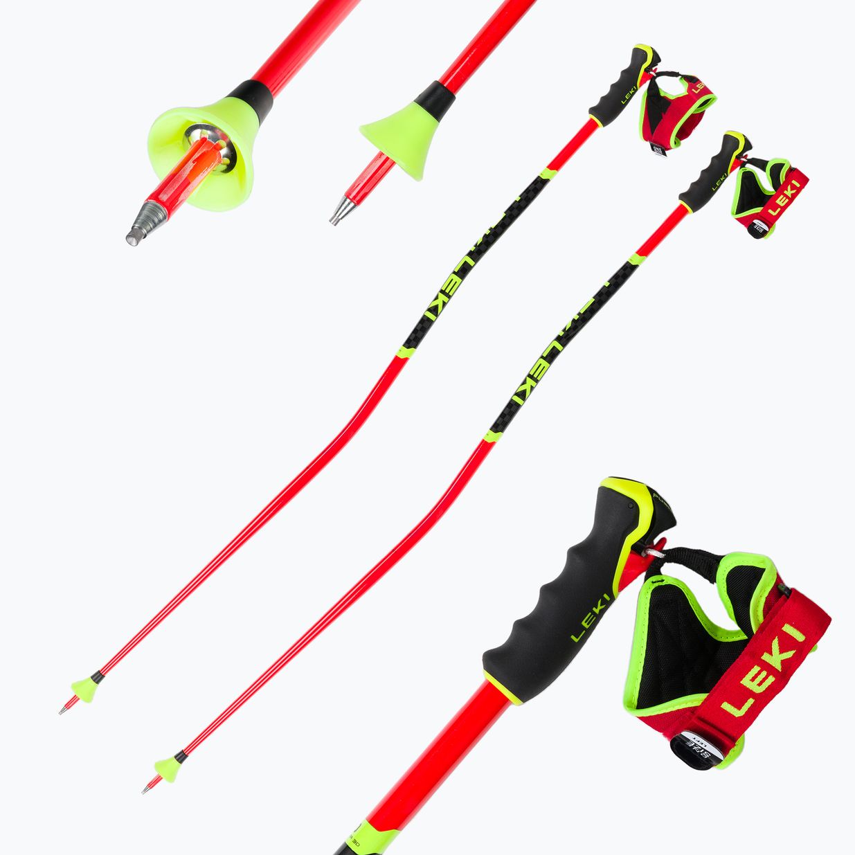 LEKI WCR GS 3D Skistöcke rot 65267771125 8