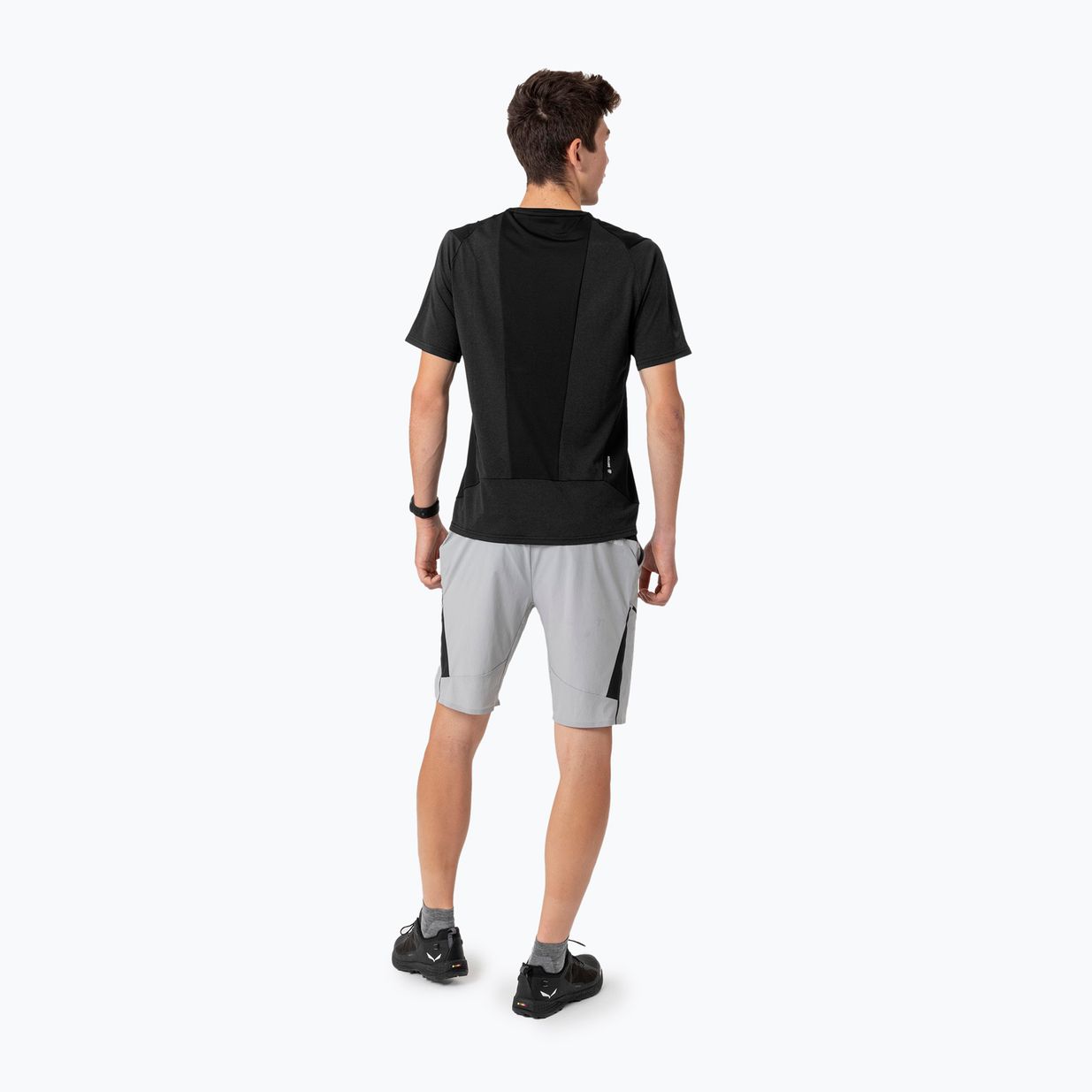 Herren Salewa Pedroc Dry Mesh T-shirt schwarz aus 3