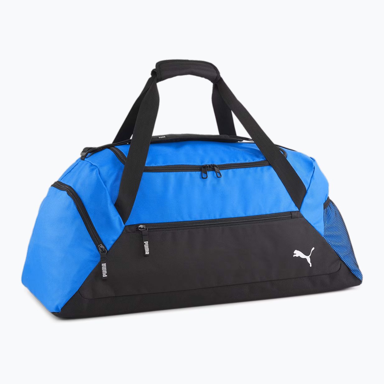 PUMA Teamgoal 55 l electric blue lemonade/puma schwarz Trainingstasche