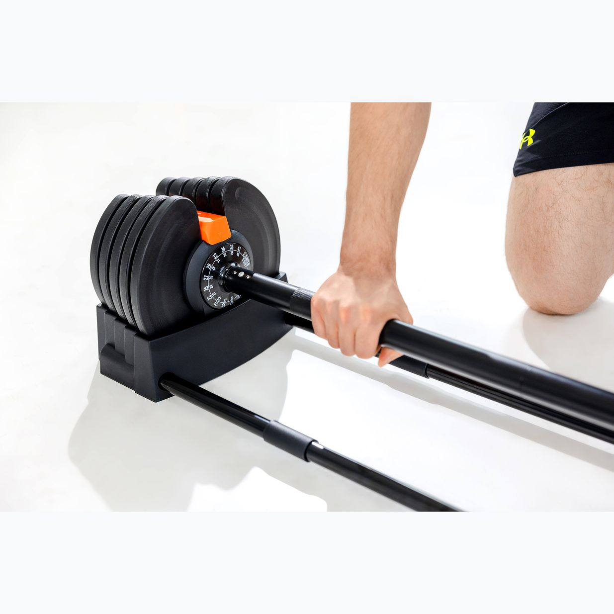 Kurzhantel/ Langhantel 2in1 TREXO TRX-ABD40 1-40 kg schwarz/orange 4