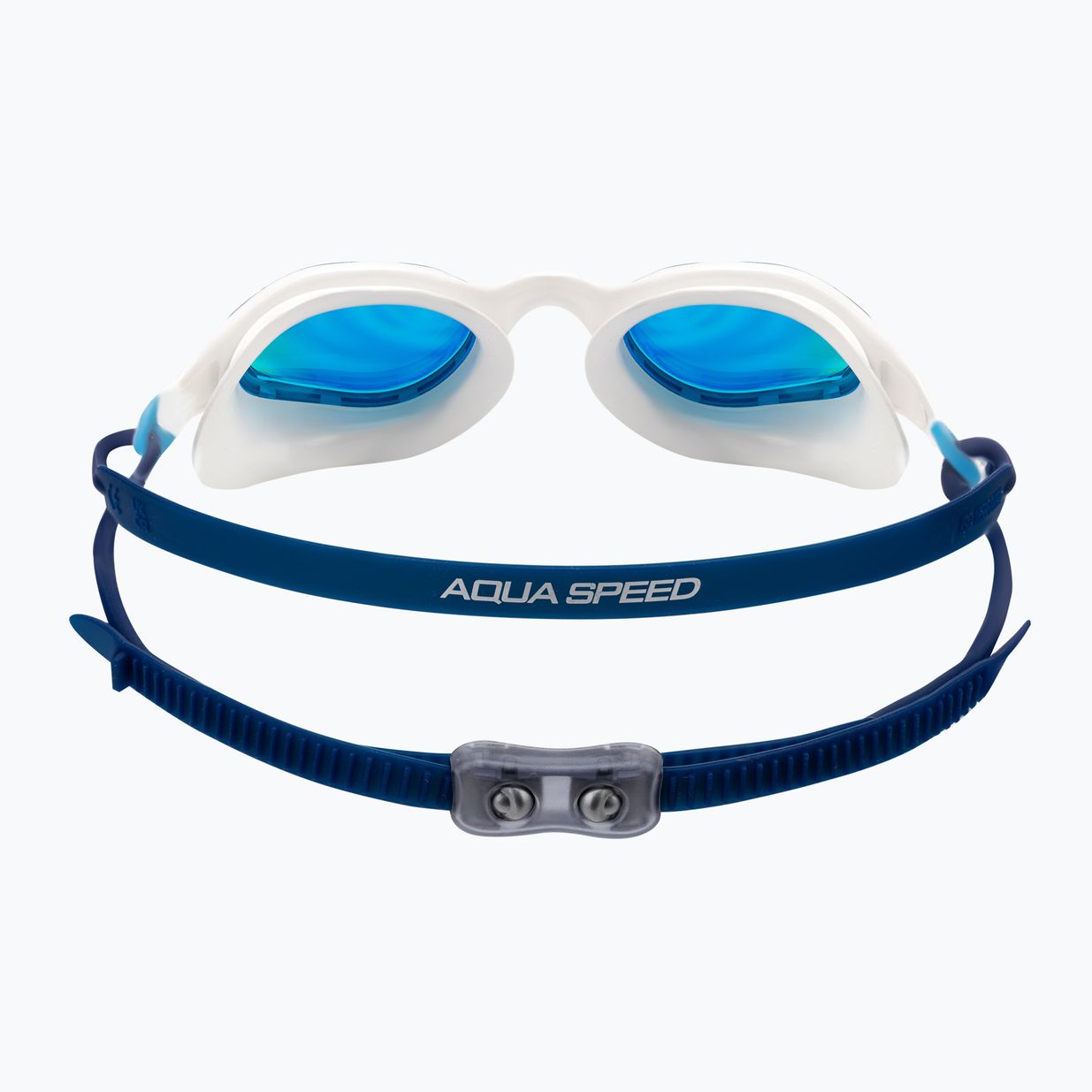 Schwimmbrille AQUA-SPEED Vortex Mirror weiß-blau 8882 4