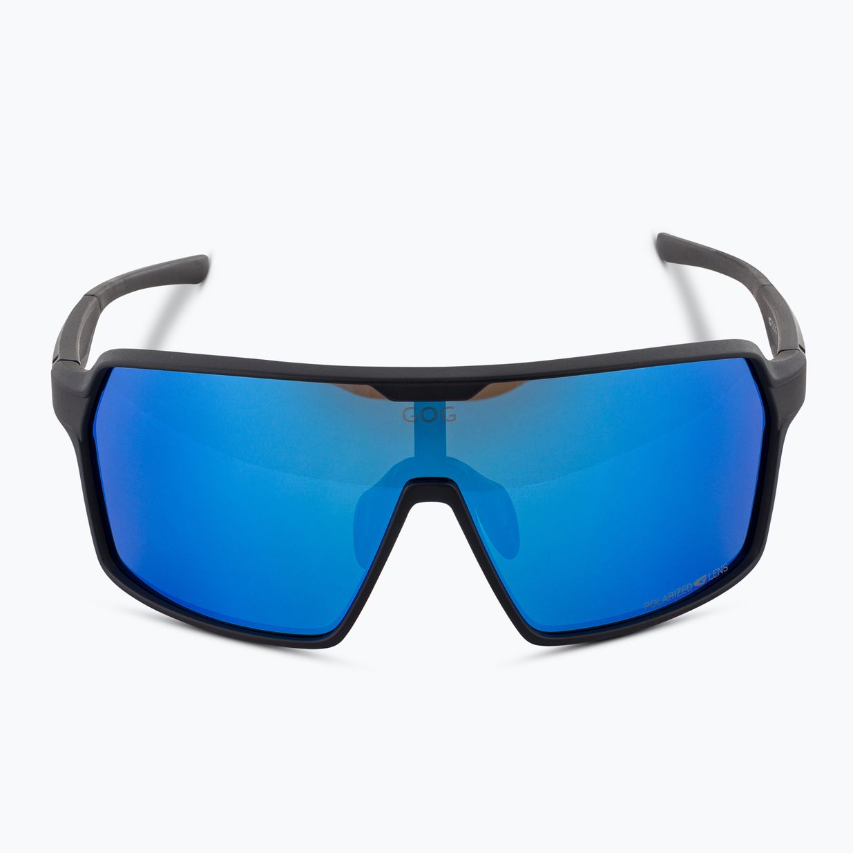 GOG Kronos mattschwarze/polychromatische weiß-blaue Sonnenbrille 3