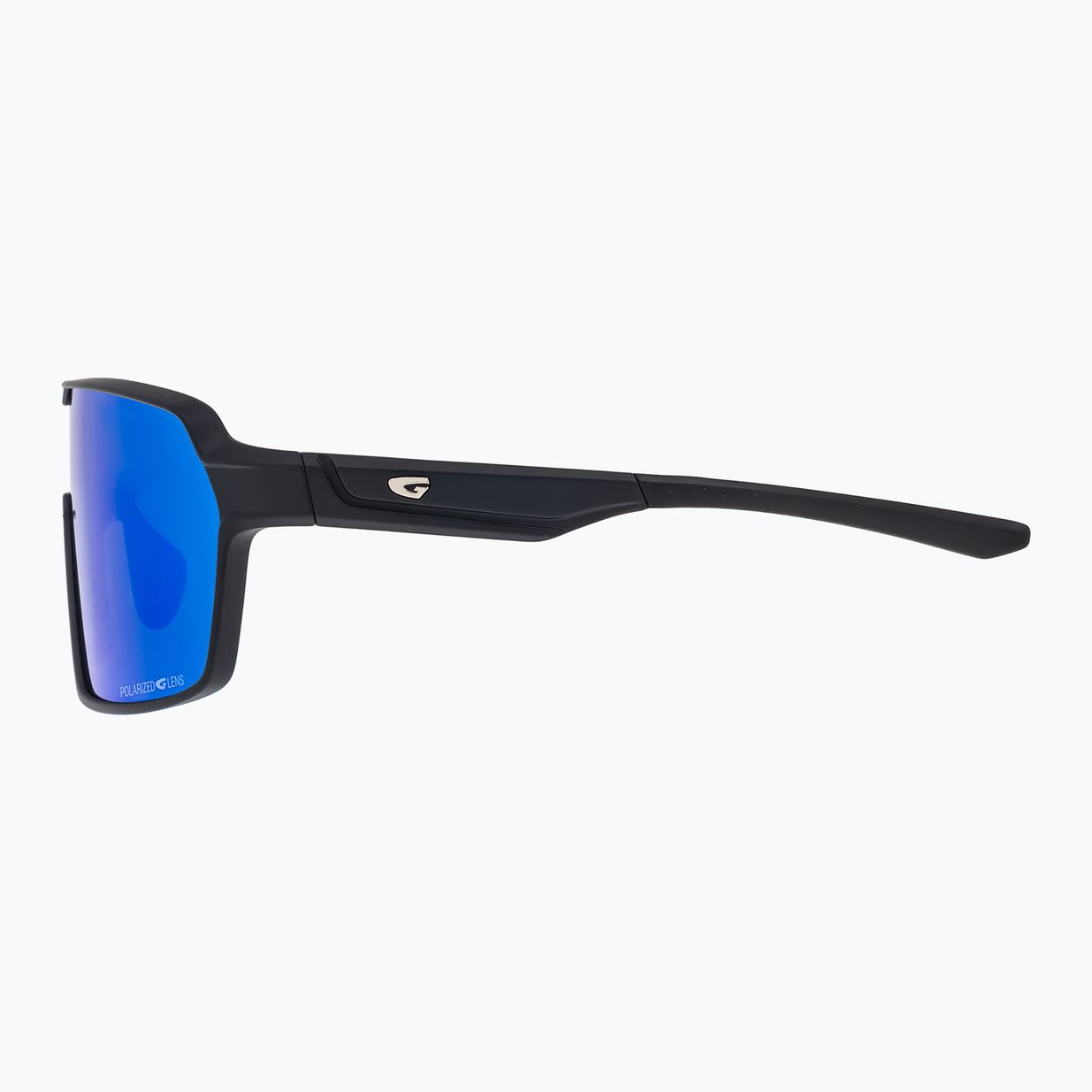 GOG Kronos mattschwarze/polychromatische weiß-blaue Sonnenbrille 7