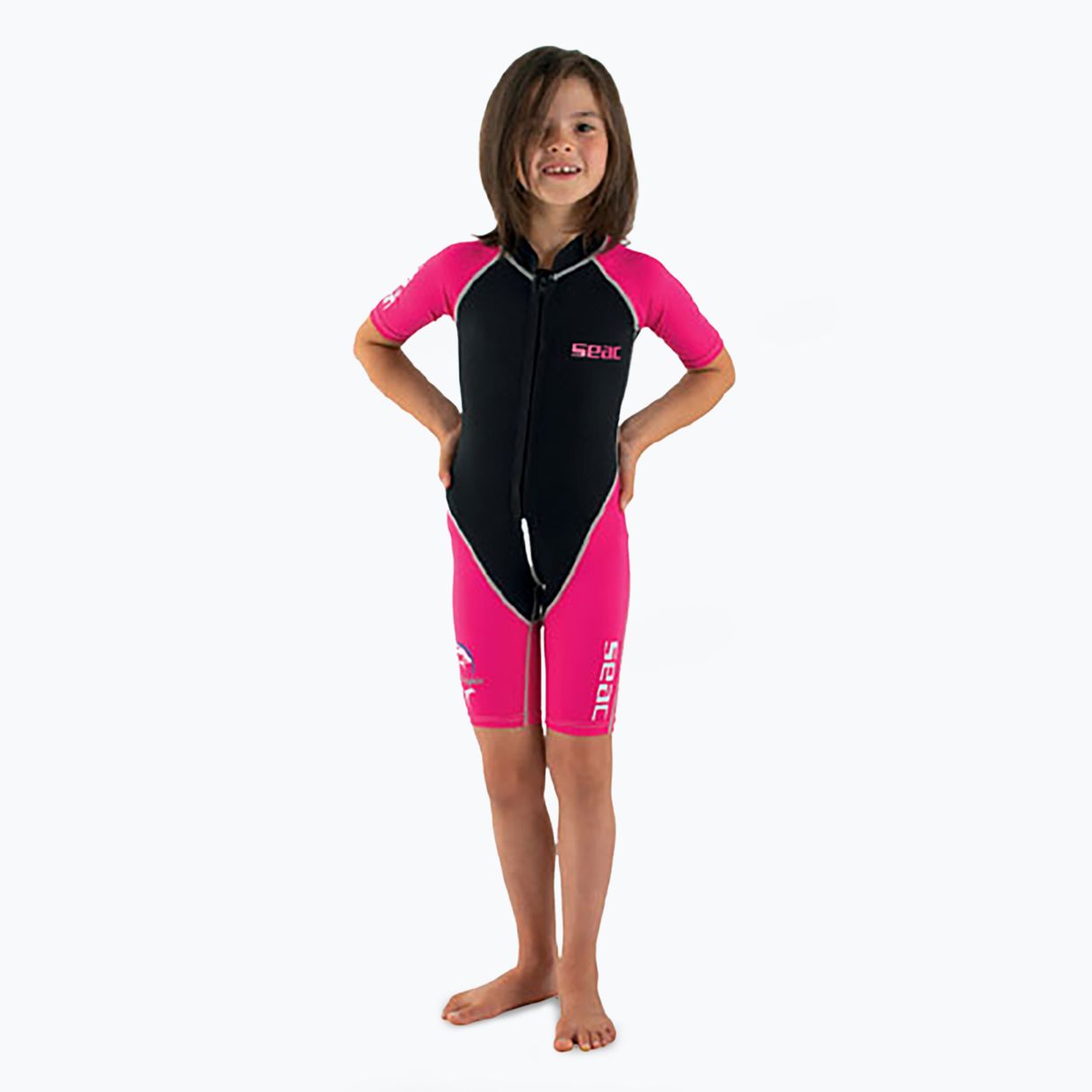 SEAC Shorty Dolphin 1.5 mm schwarz/rosa Kinder Neoprenanzug